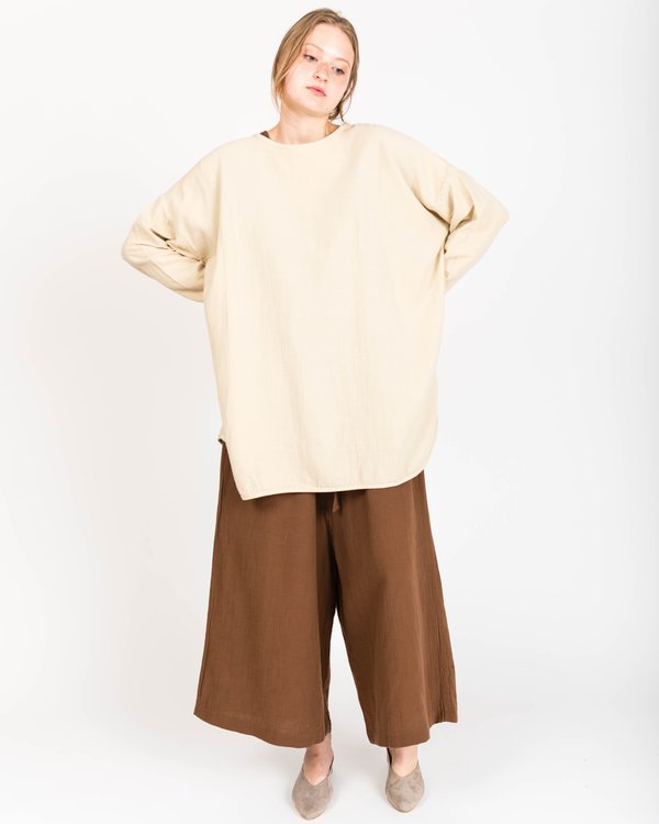 Revisited Matters Shelter Crinkle Tunic in Oat