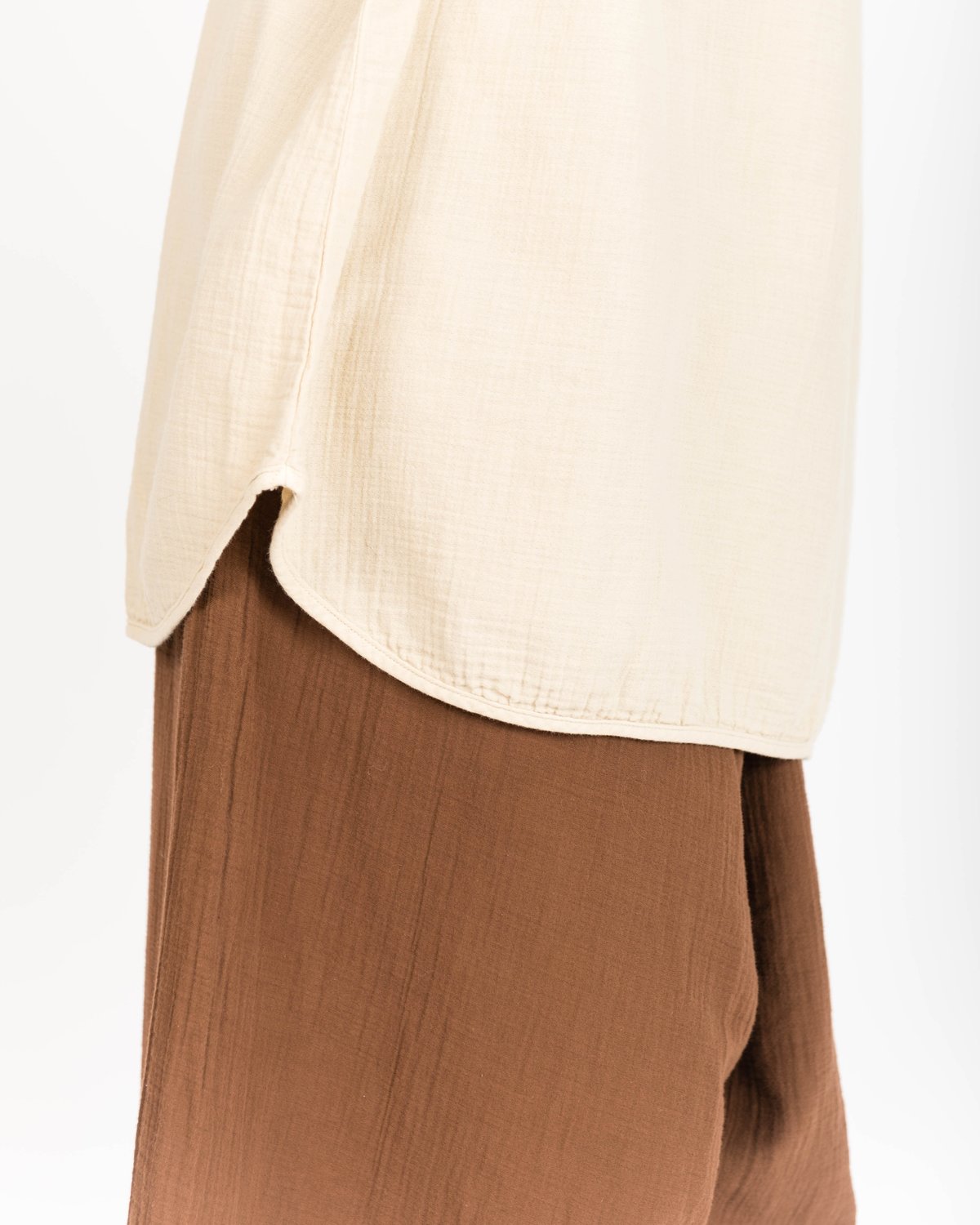 Revisited Matters Shelter Crinkle Tunic in Oat - Image 5 of 6