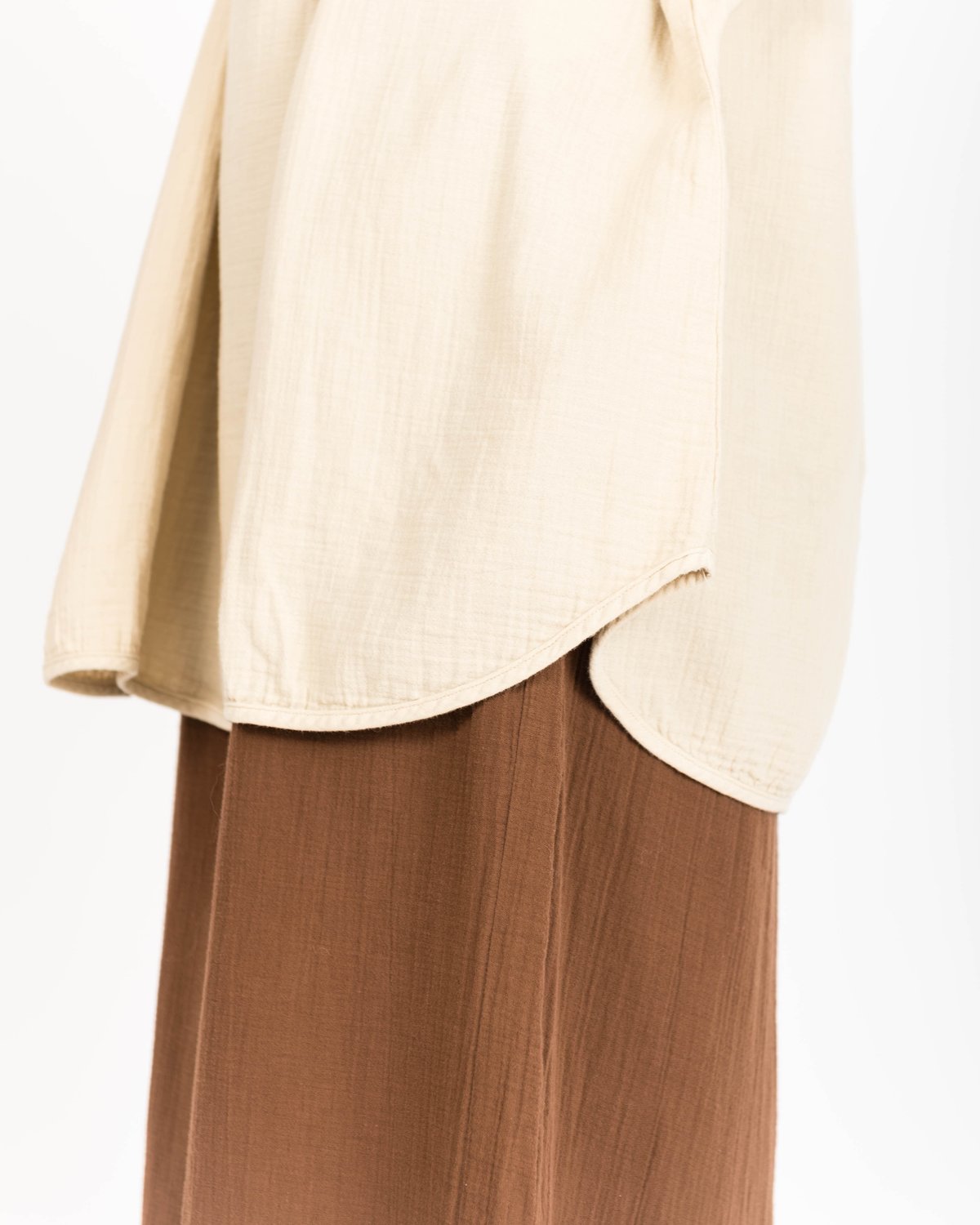 Revisited Matters Shelter Crinkle Tunic in Oat - Image 6 of 6