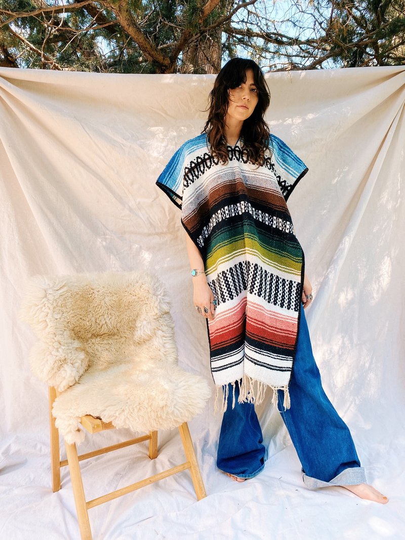 Vintage PACIFIC COAST BLANKET PONCHO Multi Garmentory