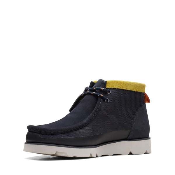 CLARKS Wallabee 2 0 GTX Shoes - Navy Combi | Garmentory