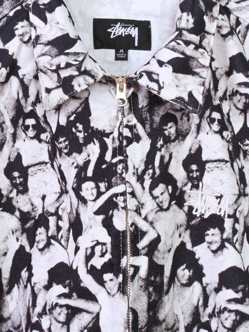 ジャケット・アウター stussy 22aw BEACH MOB BING JACKET Stussy Beach Mob Bing Jacket - Black/White | Garmentory