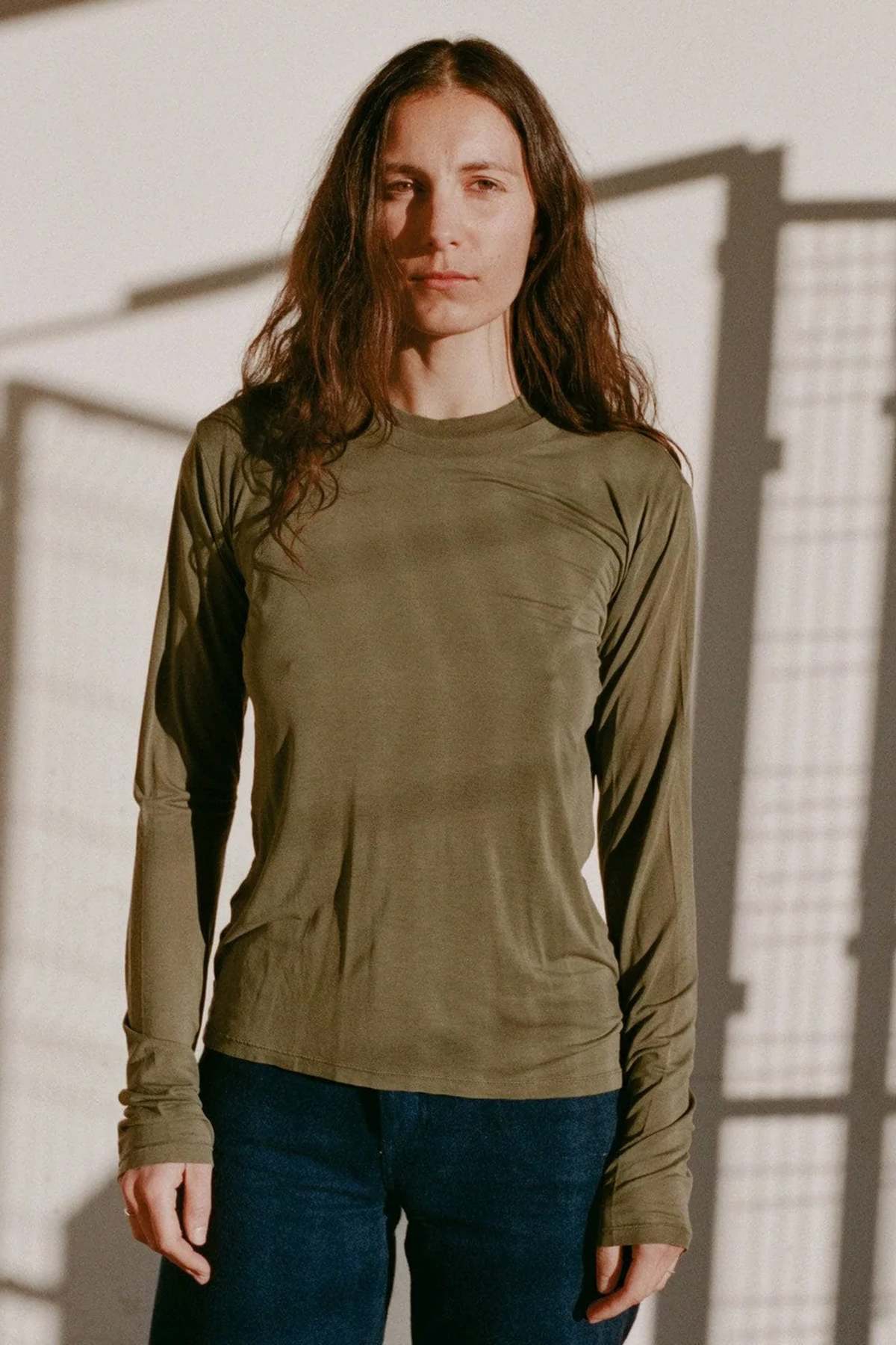Baserange Long Sleeve Tee - Apache Green | Garmentory