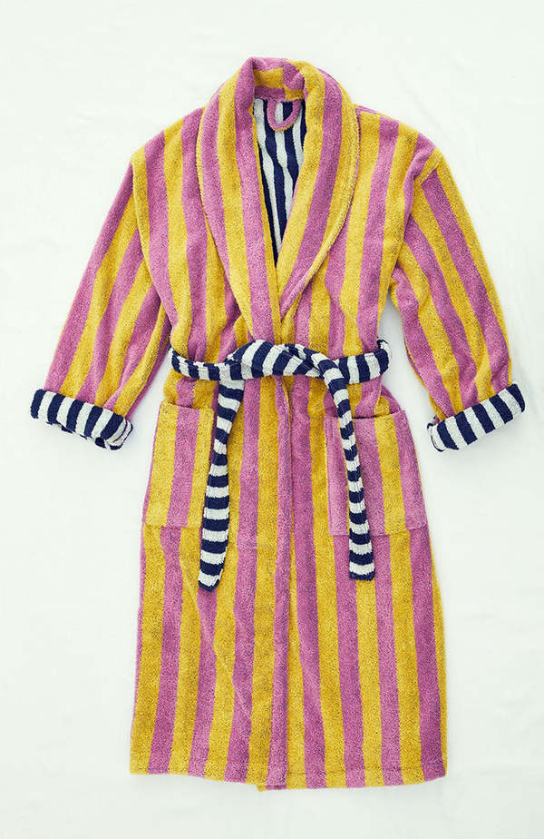 Dusen Dusen  Bathrobe NEW Stripes