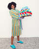 Dusen Dusen  Bathrobe NEW Stripes - Thumbnail 5