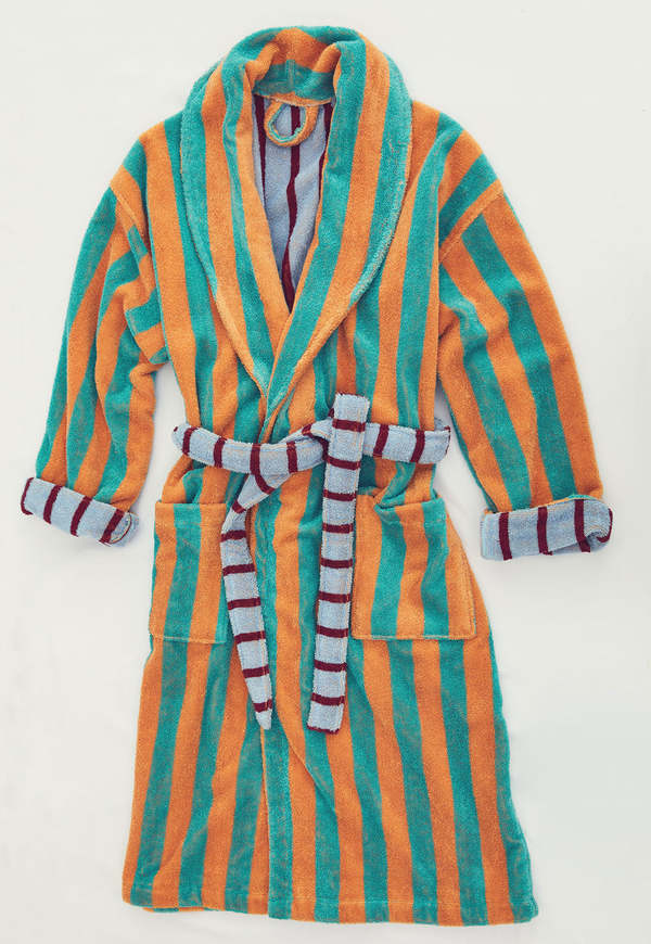 Dusen Dusen  Bathrobe NEW Stripes