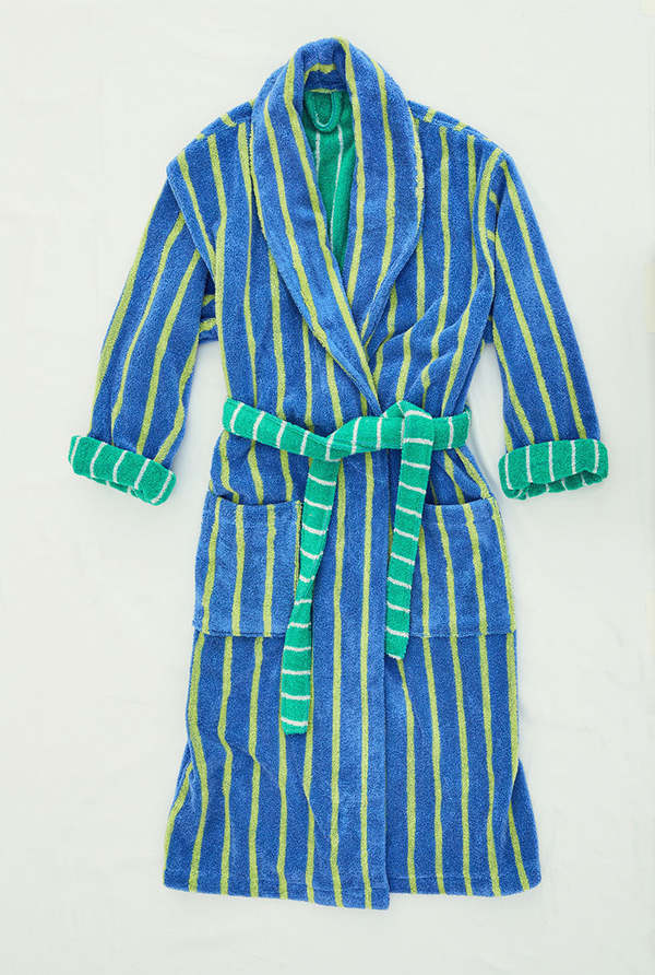 Dusen Dusen  Bathrobe NEW Stripes
