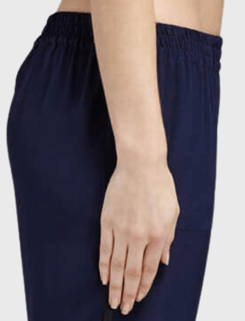 Joie Julietta C Silk Side Zip Pant - Dark Navy/Caviar