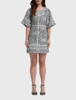 IRO Tawny Dress - White/Black - Thumbnail 1