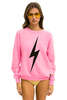 Aviator Nation Bolt Crew Sweatshirt - Neon Pink/Black - Thumbnail 1