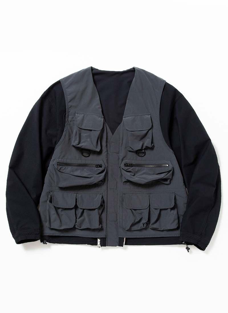 MEANSWHILE CORDURA STRETCH REVERSIBLE 4WAY JACKET - NAVY | Garmentory