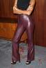 NEVER FULLY DRESSED Bordeaux Vegan Leather Trouser - Thumbnail 2