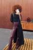 NEVER FULLY DRESSED Bordeaux Vegan Leather Trouser - Thumbnail 3