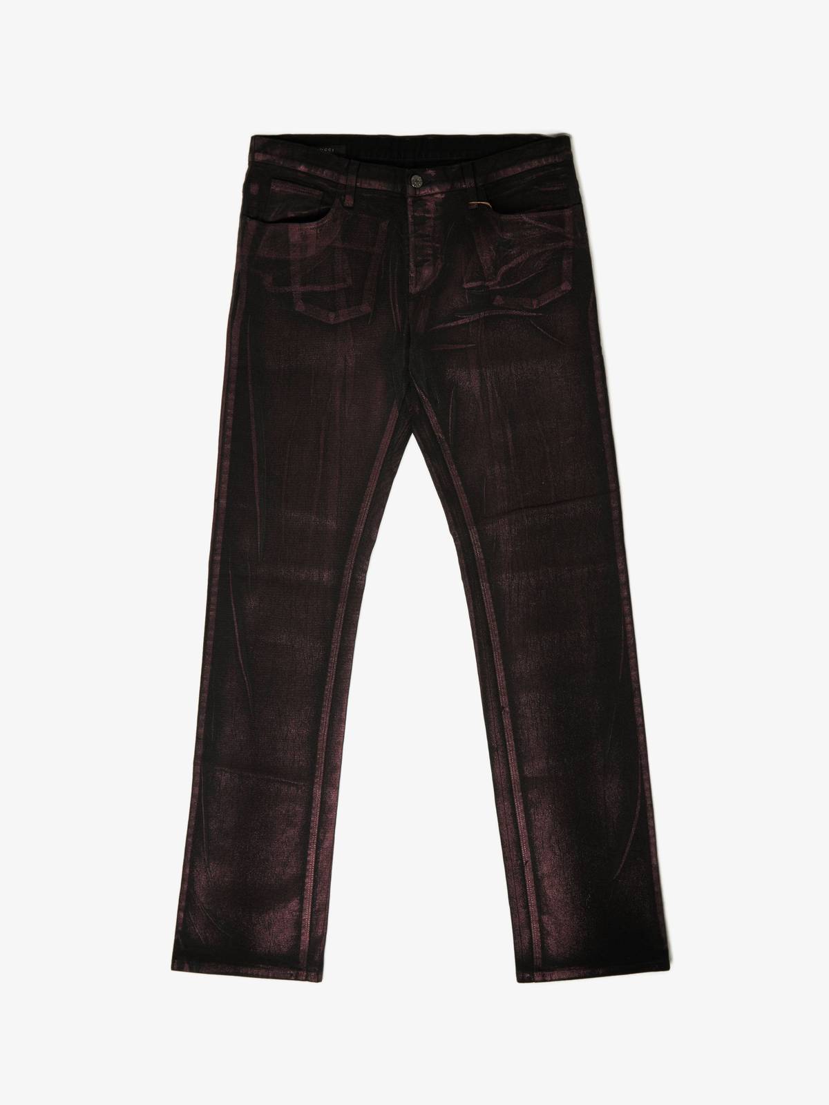 Gucci-M-Black-And-Pink-Waxed-