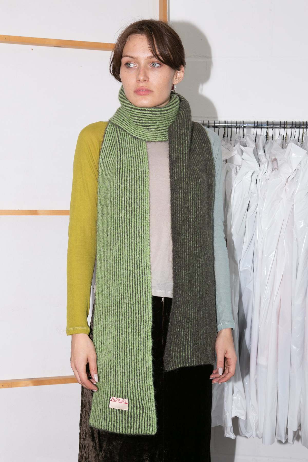 Paloma Wool Tito Scarf - Grey/Green | Garmentory