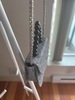 Silver mini bag with cross body chain  - Thumbnail 3