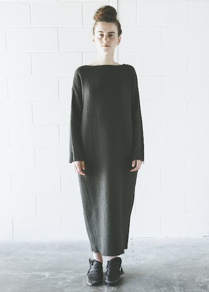 Black Crane Quilt Long Dress Black Crane Quilt Long Dress