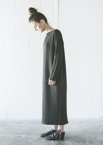 Black Crane Quilt Long Dress Black Crane Quilt Long Dress