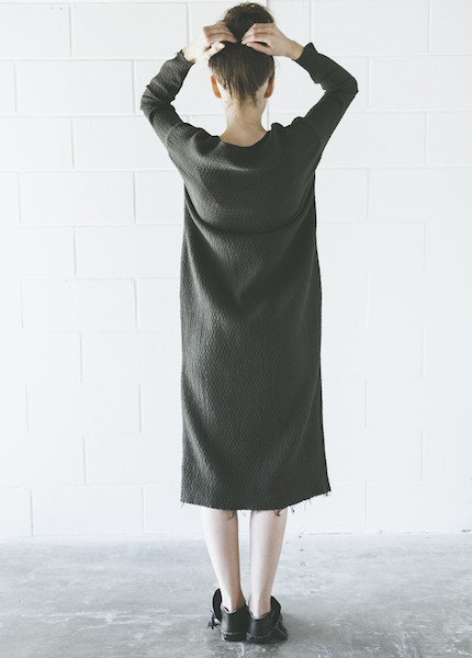 Black Crane Quilt Long Dress Black Crane Quilt Long Dress