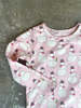 KIDS Pink Chicken ORGANIC HOLIDAY PJ SET - PINK SNOWMEN - Thumbnail 4