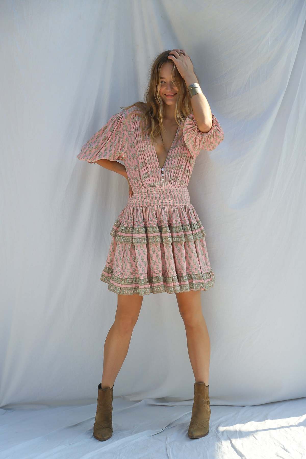 jen's pirate booty moonage mini dress Jens pirate booty Moonage rainbow striped mini dress boho casual sz M NWT