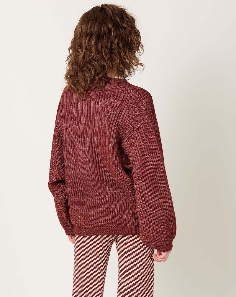 Misha & Puff Fisherman Cardigan - Madder Root | Garmentory