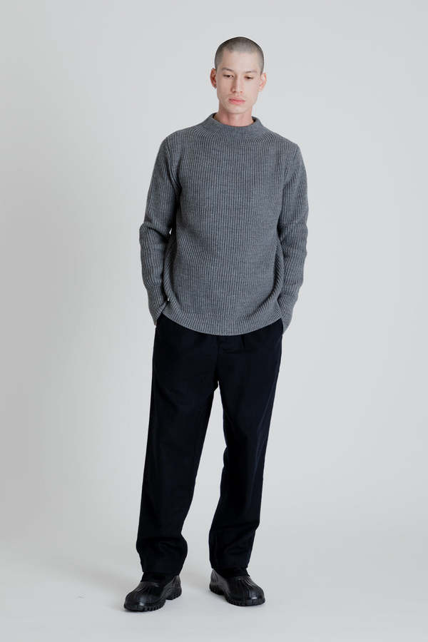 Andersen-Andersen Navy Crewneck - Grey | Garmentory