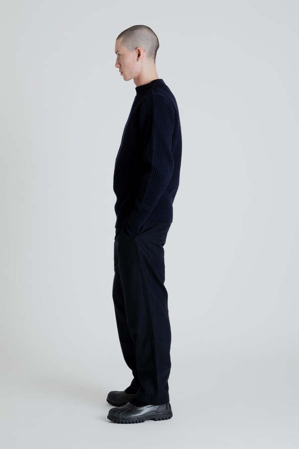 Andersen-Andersen Navy Crewneck - Navy Blue | Garmentory