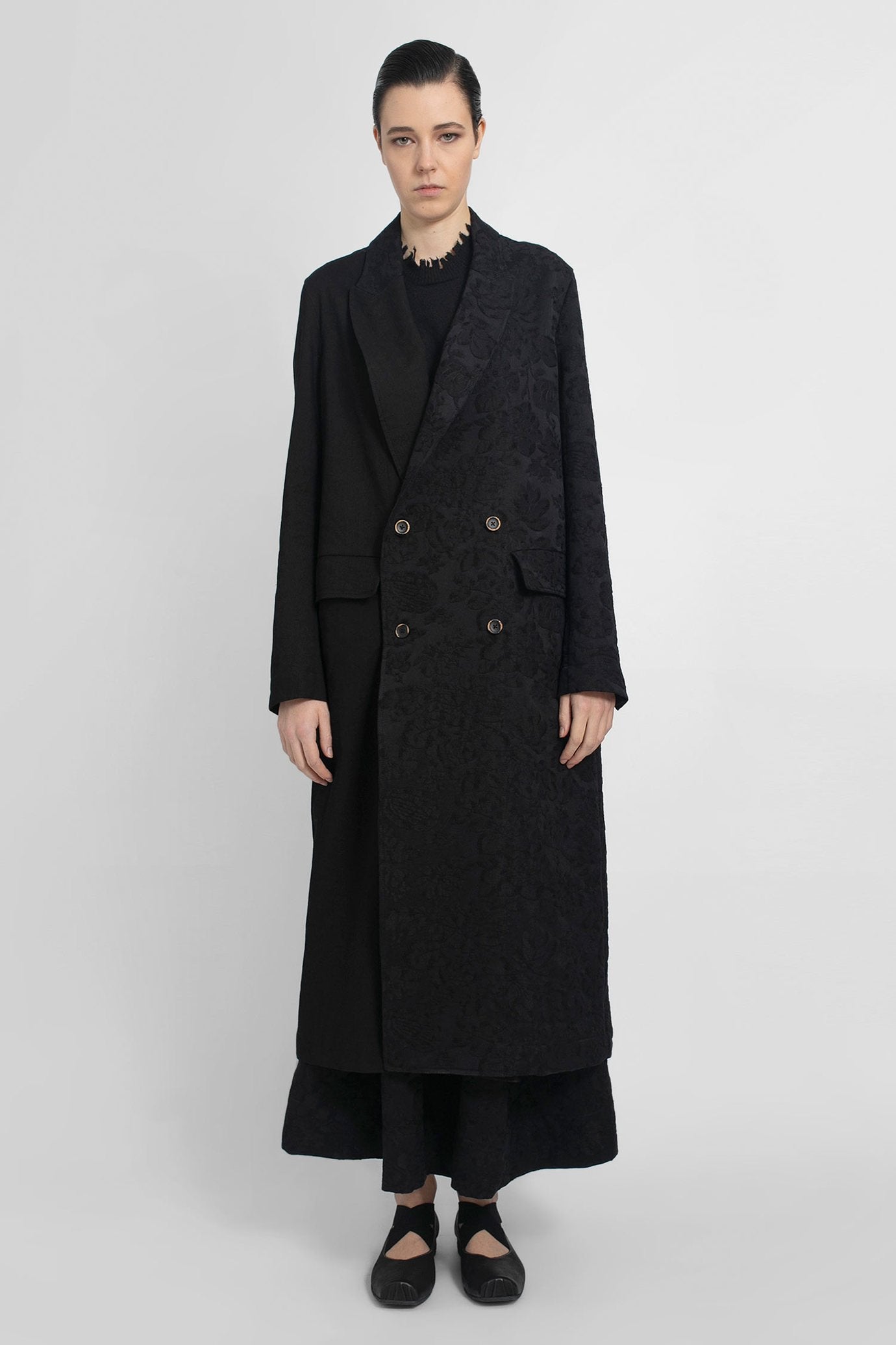 ジャケット・アウター Uma Wang Riccardo Coat Uma-Wang-Camelot-Black-Coat-