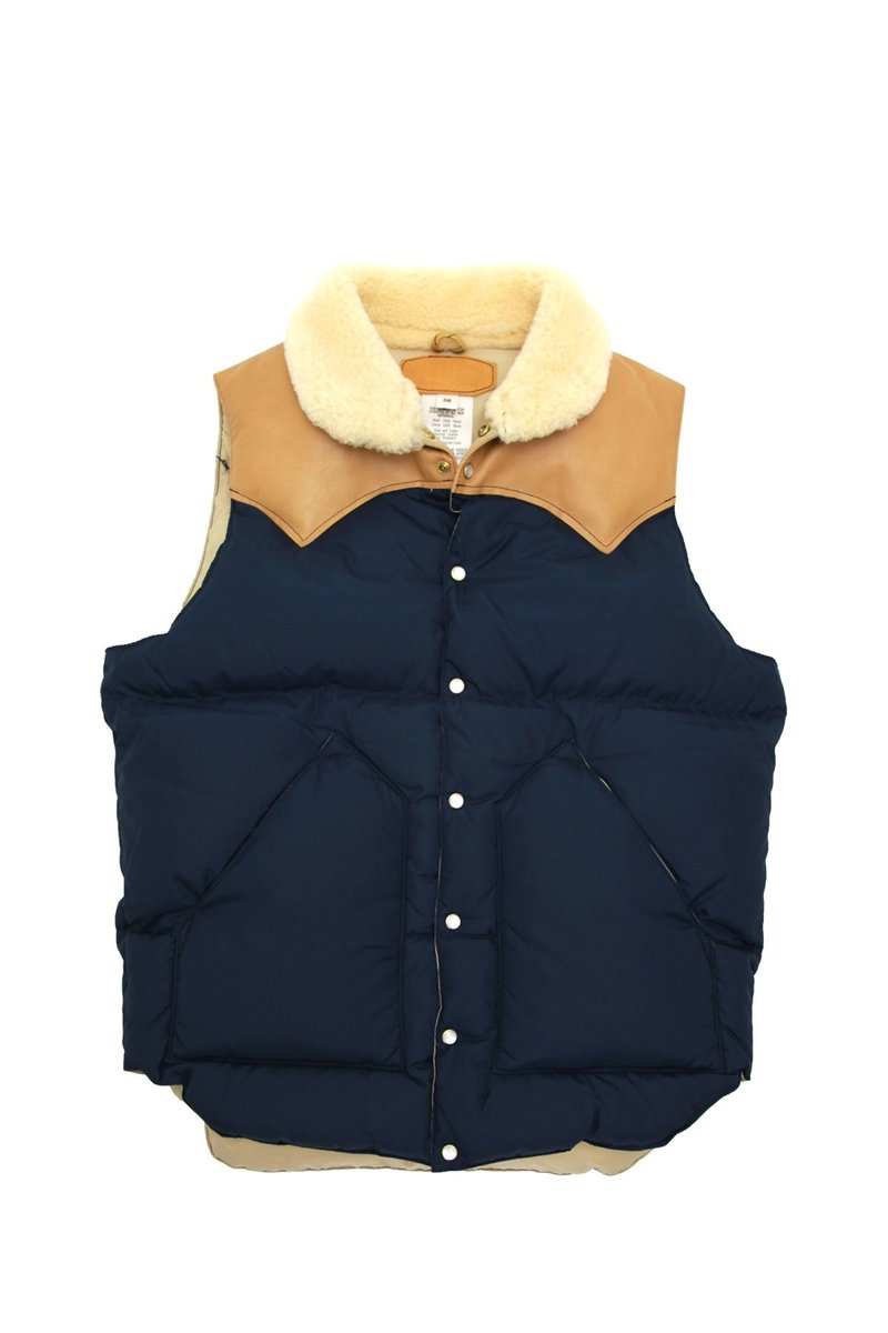 美品　Rocky Mountain FeatherbedCHRISTY VEST Rocky Mountain Featherbed Christy Vest Camel - Made in Japan