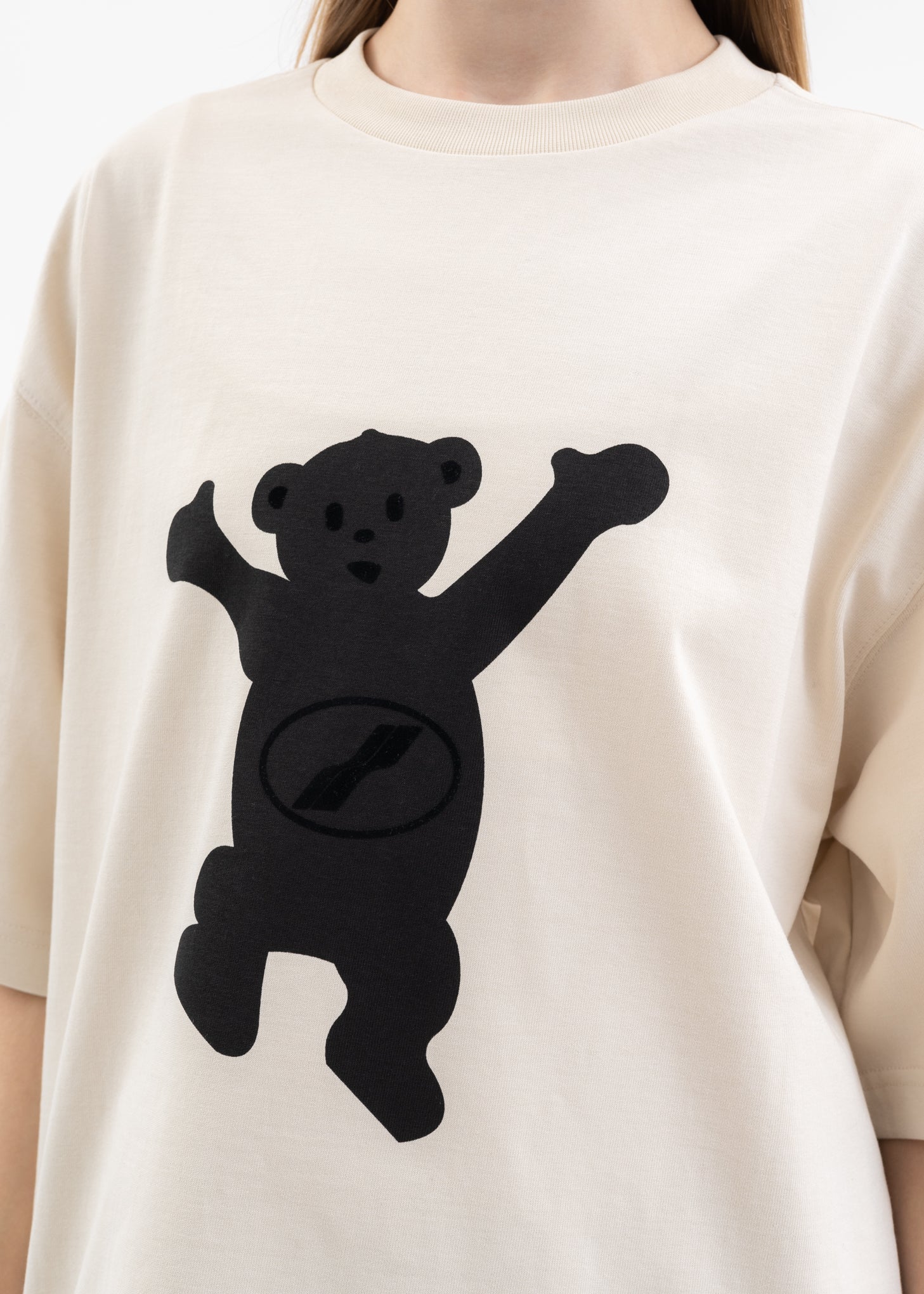 WE11DONE Punk Teddy T-Shirt (White) main image 1