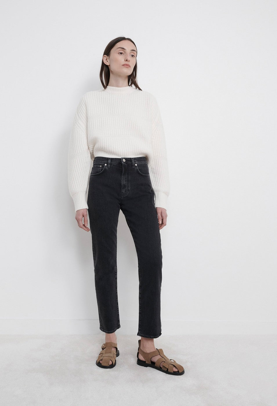 Loulou Studio Loulou Studio Straight jeans Wular blue