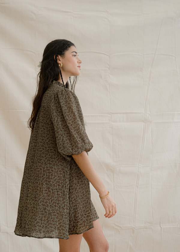 Wellington Factory The Magdalena Dress Meadow Green Garmentory