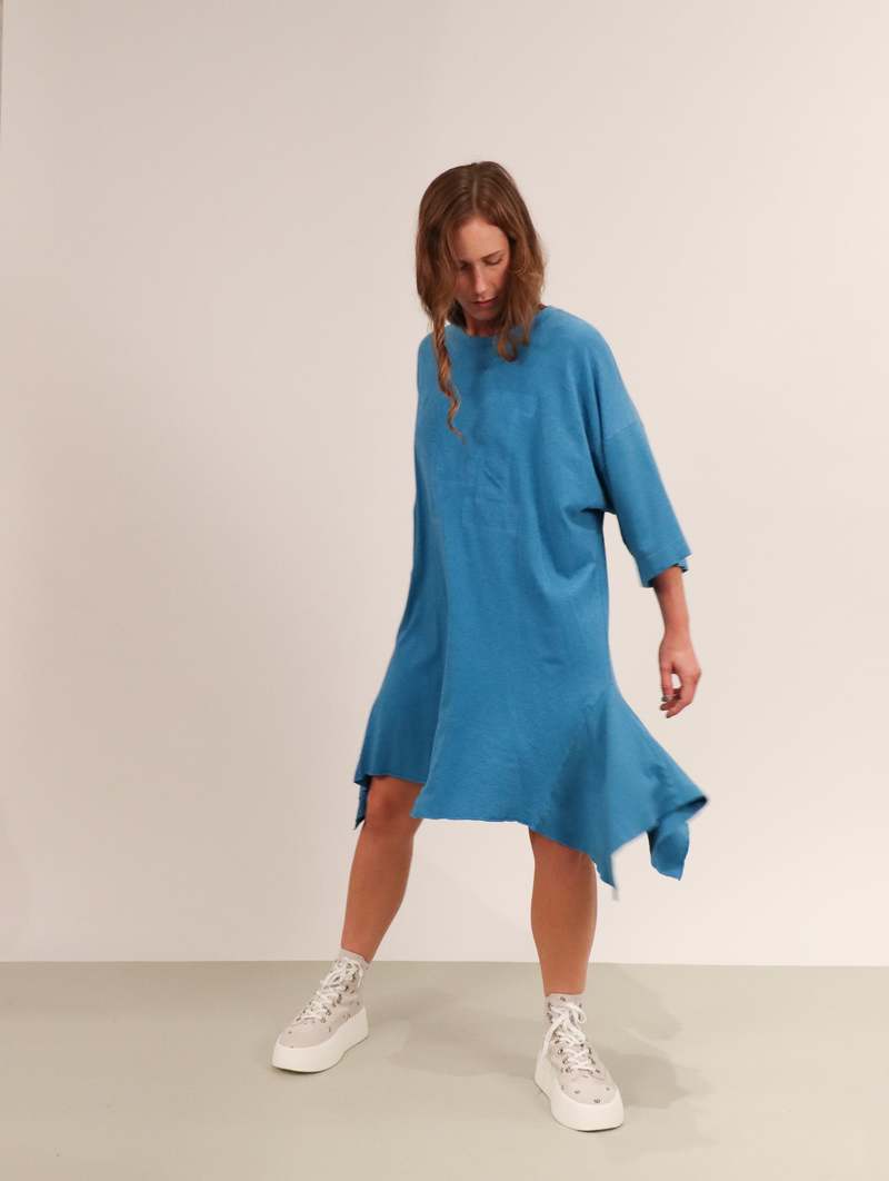 ワンピース MM6 MAISON MARGIELA dress MM6 Maison Margiela Satin Asymmetric Draped Maxi Dress