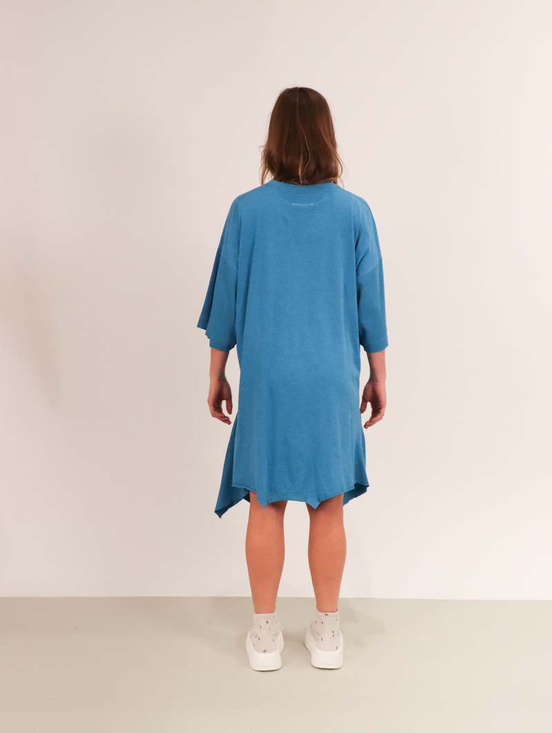 Maison Margiela Upside Down T-Shirt Dress - Blue | Garmentory