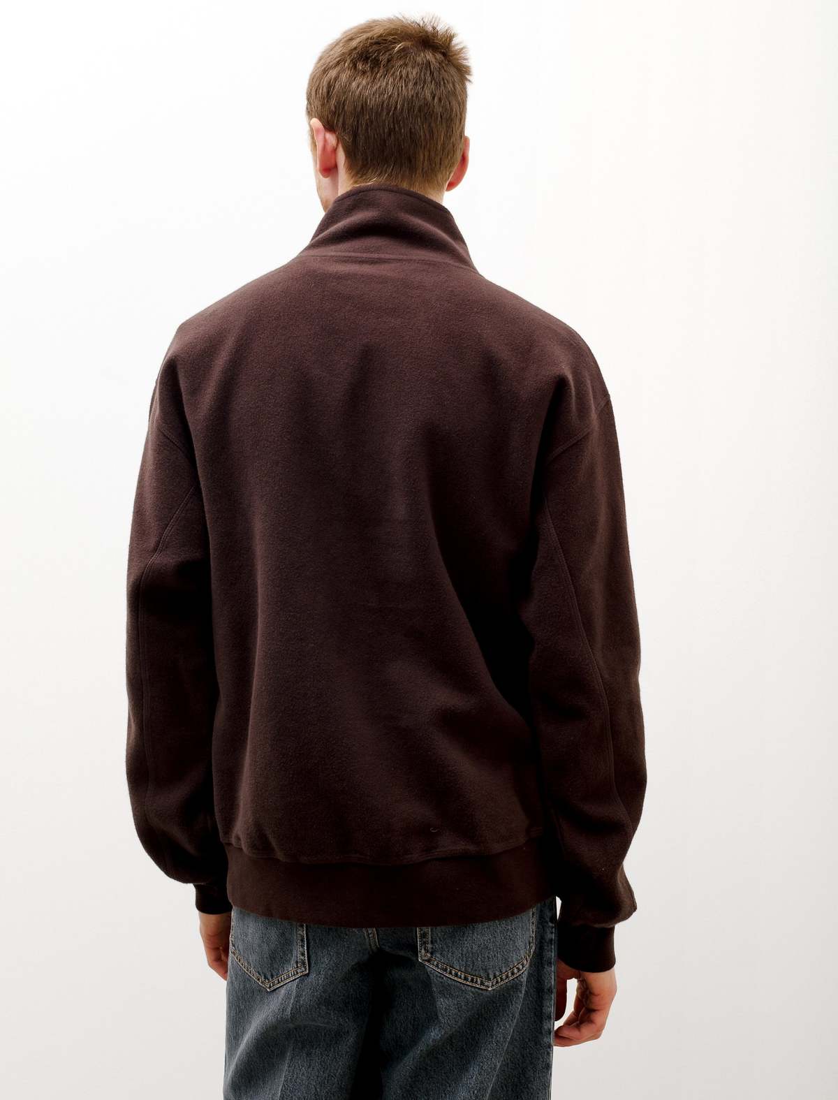 mfpen Mens Chaser Half Zip Sweatshirt - Dark Brown | Garmentory