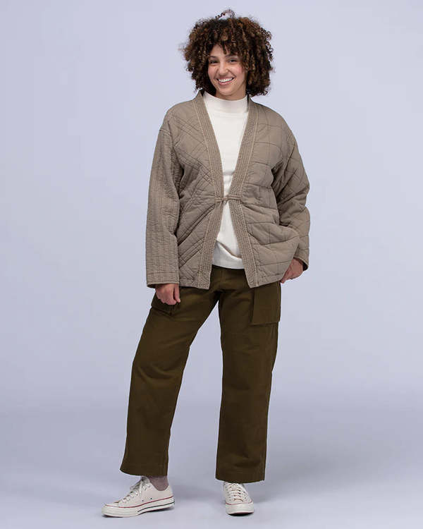 Snow Peak Patchwork Quilted Noragi Jacket - Brown | Garmentory