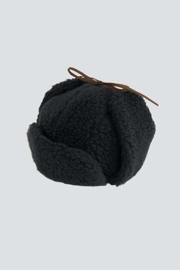 Cbleami Boa Aviator Hat - Black