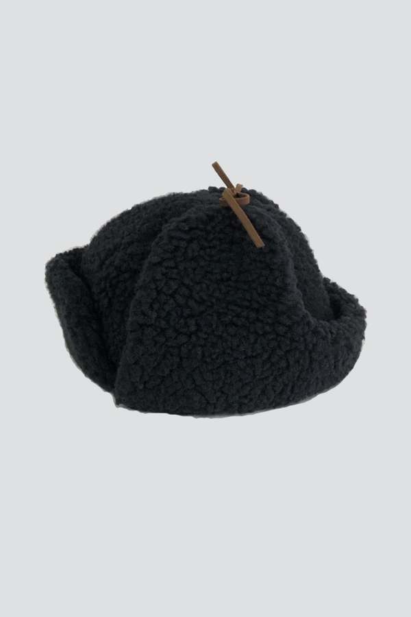 Cbleami Boa Aviator Hat - Black