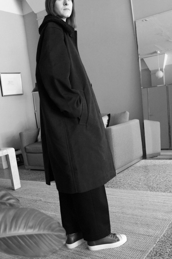 SOFIE D'HOORE CABO COAT - NAVY | Garmentory