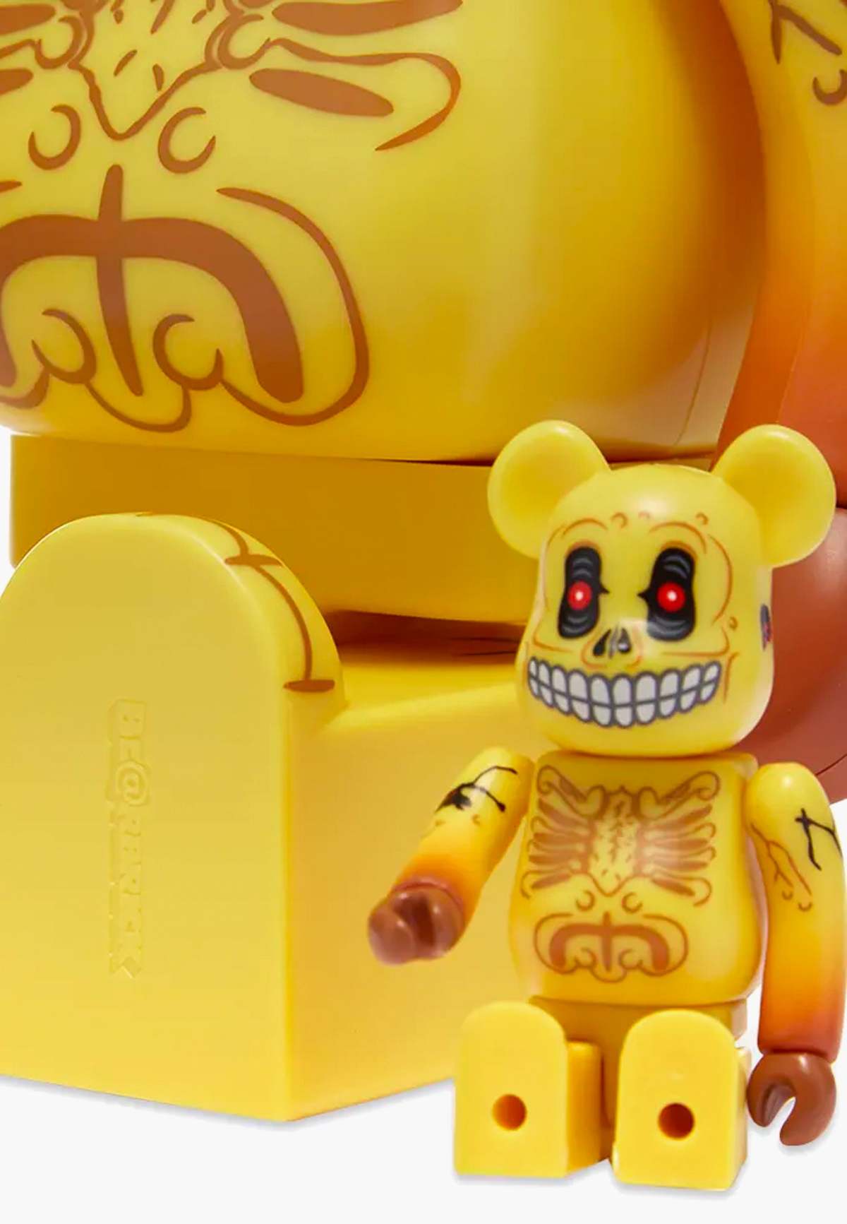 MEDICOM TOY - BE＠RBRICK SKULL FACE 100％ &amp; 400％ BE@RBRICK Skull Face 100% & 400% Set – TOYQUBE.COM