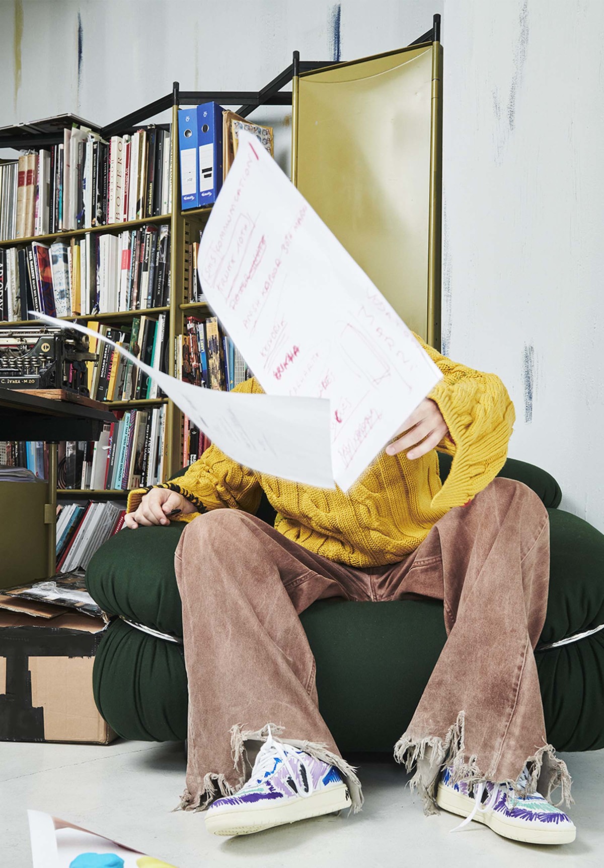 VEJA V10 Leather Marni Sneakers - Orchid/Black - Image 4 of 9