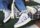 VEJA V10 Leather Marni Sneakers - Orchid/Black - Thumbnail 8