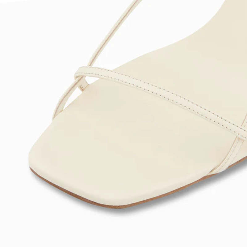 サンダル・ミュール NEOUS Cream leather Merga sandals (00343AS22 ALABASTER) Neous Merga Slingback Sandal - cream | Garmentory