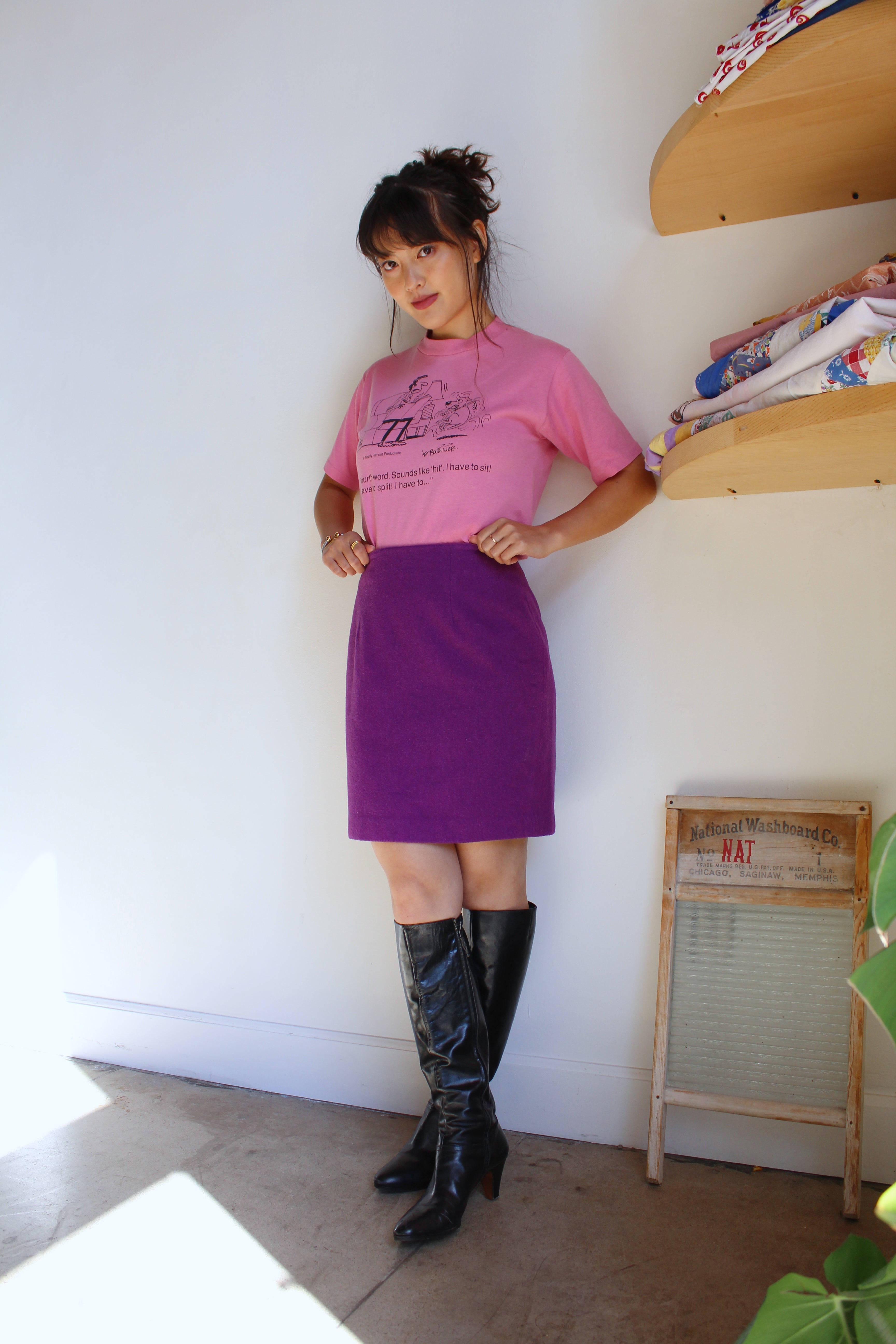1990s mini skirt