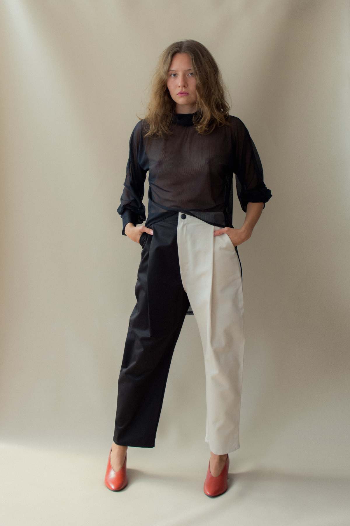 nin studio ZOOT PANT -  BLACK NATURAL - Image 1 of 3