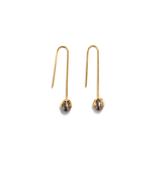Lizzie Fortunato Eclipse Earrings in Pearl Grey Lizzie Fortunato Eclipse Earrings in Pearl Grey