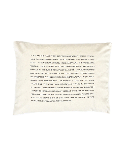 Pulpoetry Taxi Pillow by Barbara Hill Pulpoetry Taxi Pillow by Barbara Hill