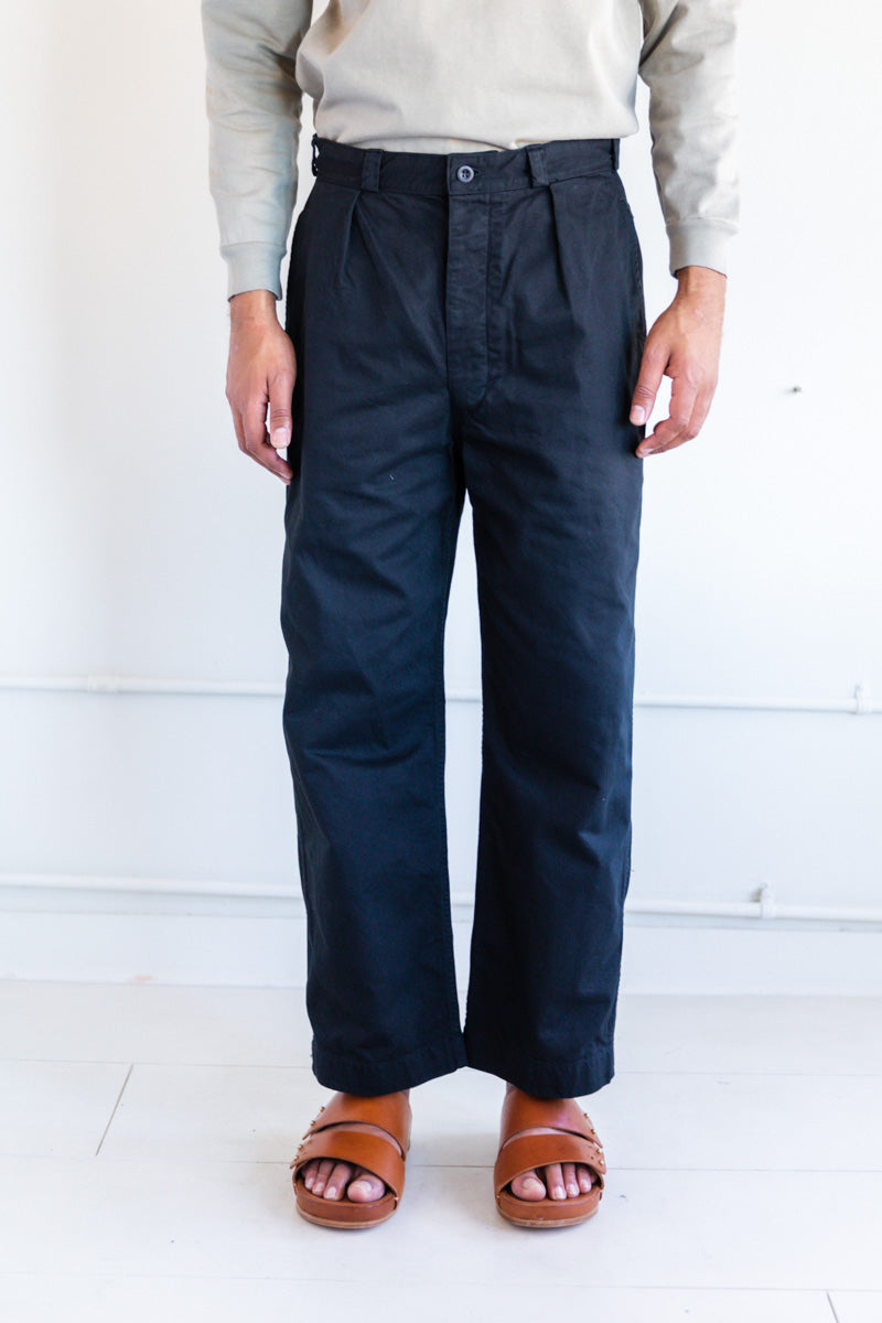 パンツ orSlow M-52 FRENCH ARMY TROUSER WIDE FIT orSlow M-52 French Army Trouser (Wide Fit) - Black | Parallel