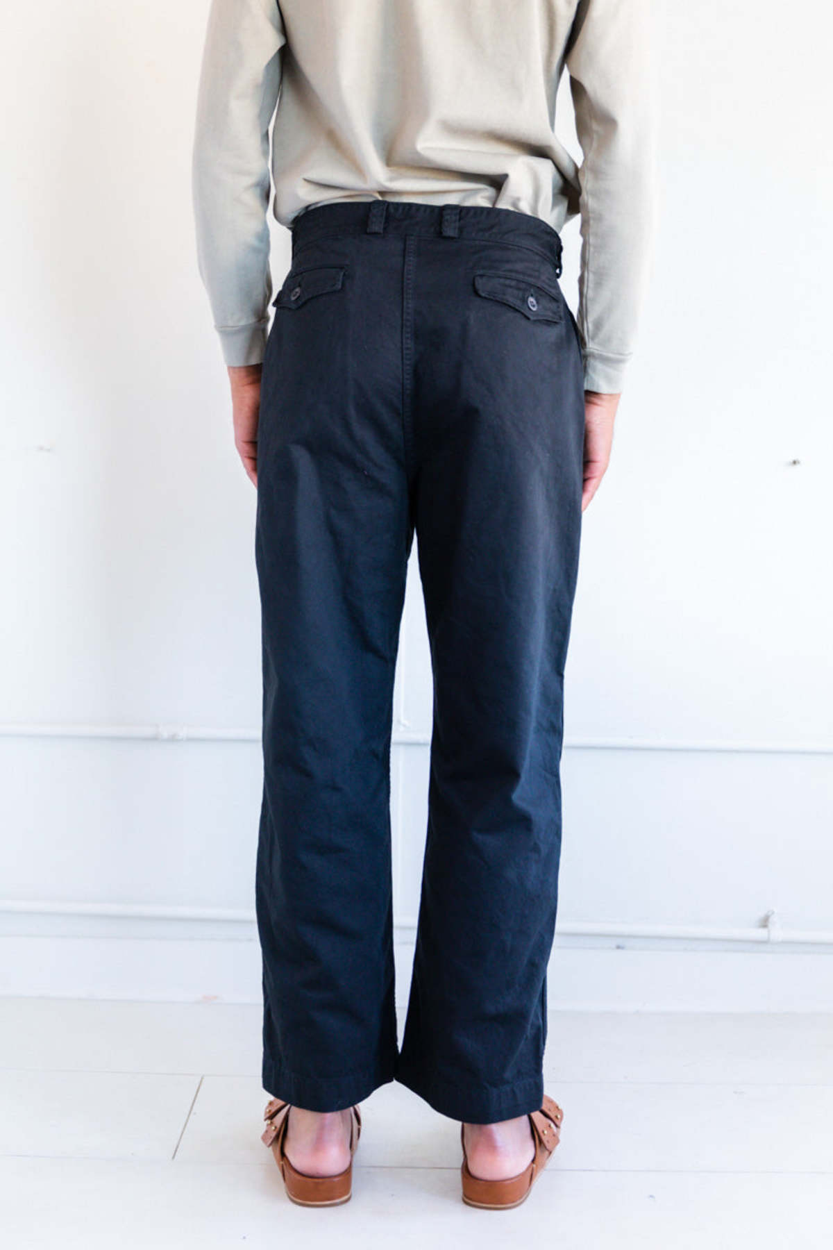 パンツ orSlow M-52 FRENCH ARMY TROUSER WIDE FIT orSlow WIDE FIT FRENCH WORK PANTS (UNISEX) - Army Green